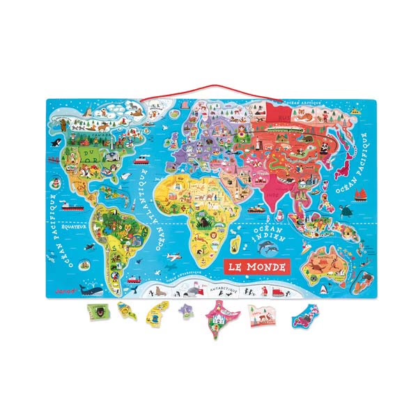 Puzzle Monde Magnétique 92 pièces