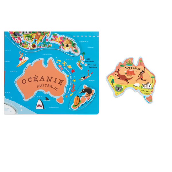 Puzzle Monde Magnétique 92 pièces