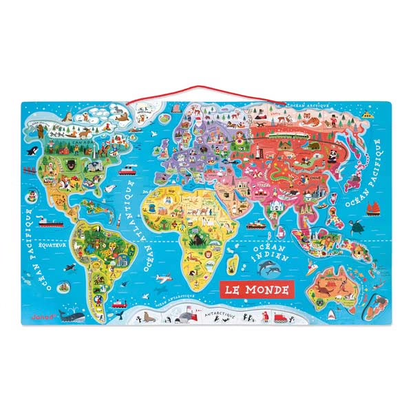 Puzzle Monde Magnétique 92 pièces