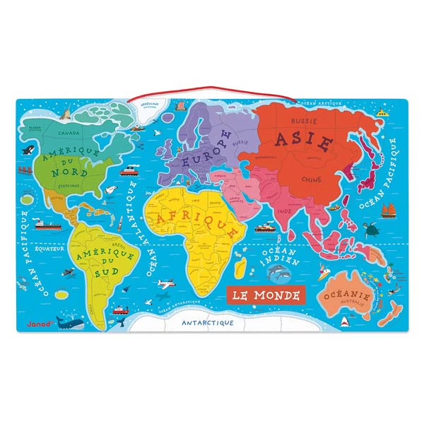 Puzzle Monde Magnétique 92 pièces