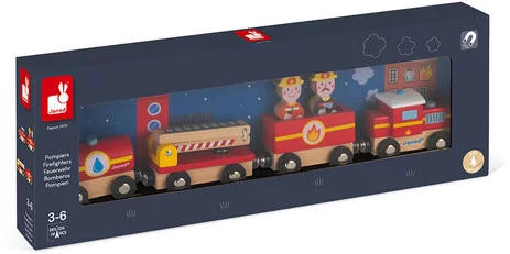 Train Pompiers Story (bois)