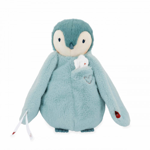 Peluche à bisous manchot bleu 20 cm - Complices