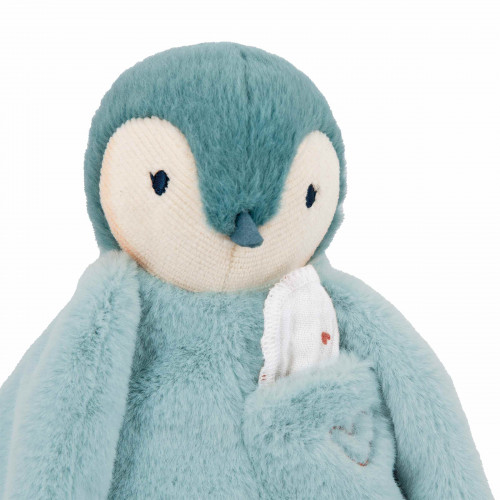 Peluche à bisous manchot bleu 20 cm - Complices
