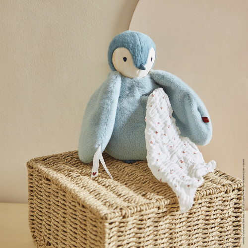 Peluche à bisous manchot bleu 20 cm - Complices