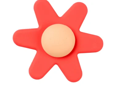 Spinner Fleur SILICONE - SILICONE - 9 cm - Silicone Rose