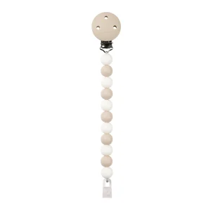 Attache-Sucette SILICONE - SILICONE - 21 cm - Silicone Argile Blanc