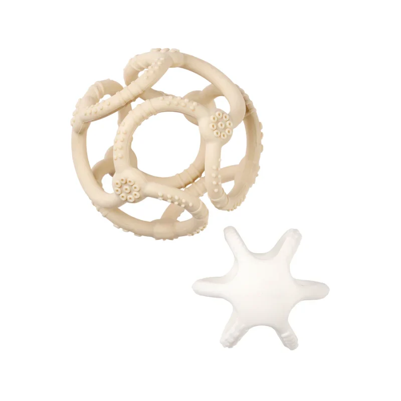 Set de Balles SILICONE - SILICONE - 9 cm - Silicone Argile Blanc