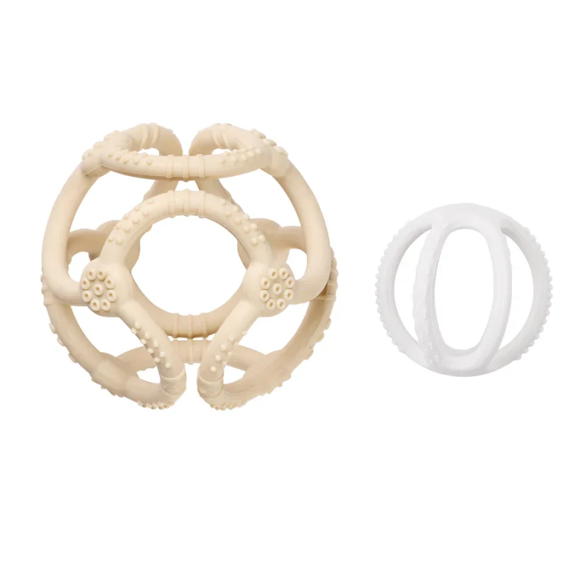 Set de Balles SILICONE - SILICONE - 9 cm - Silicone Argile Blanc