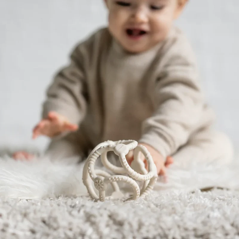 Set de Balles SILICONE - SILICONE - 9 cm - Silicone Argile Blanc
