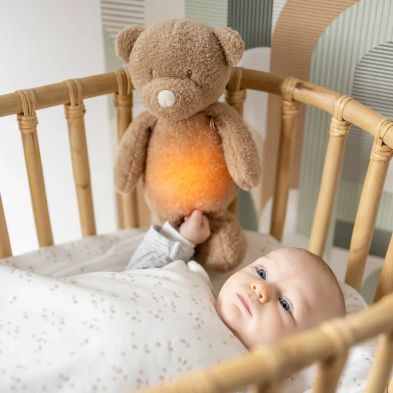 Veilleuse Ours VEILLEUSES - NIGHTLIGHTS - 19 cm - Sleepy Marron