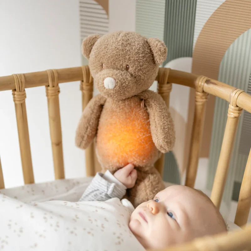 Veilleuse Ours VEILLEUSES - NIGHTLIGHTS - 19 cm - Sleepy Marron