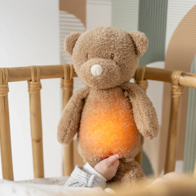 Veilleuse Ours VEILLEUSES - NIGHTLIGHTS - 19 cm - Sleepy Marron