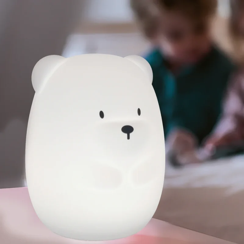 Veilleuse Ours Silicone - Ours - 15 cm - Multi