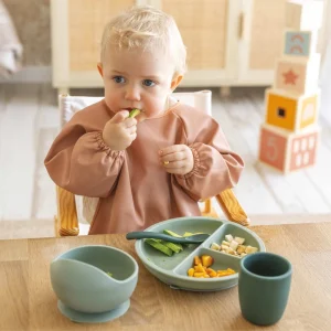Coffret repas 2 pièces silicone bol et cuillère