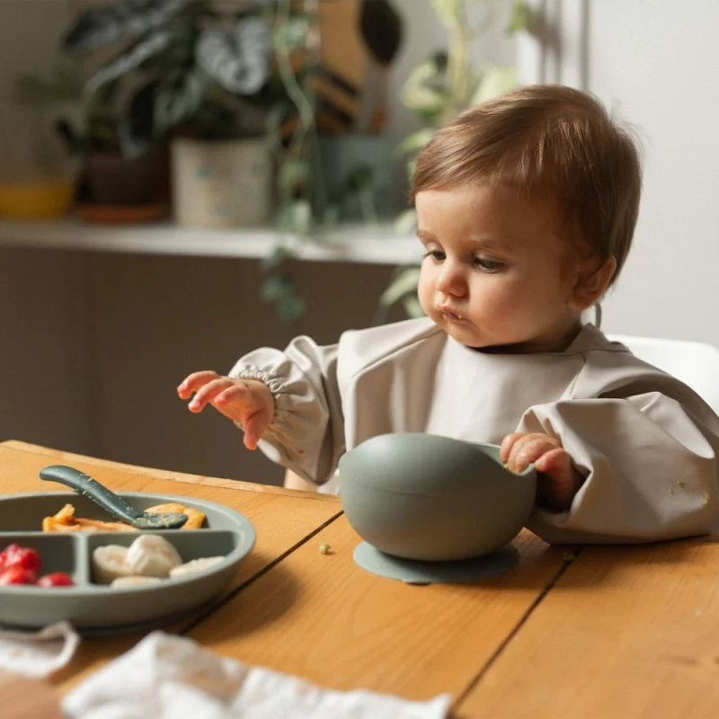 Coffret repas 2 pièces silicone bol et cuillère