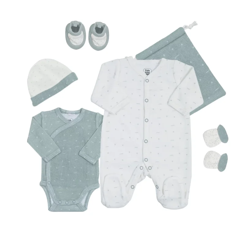 Trousseau de naissance - Vert sauge