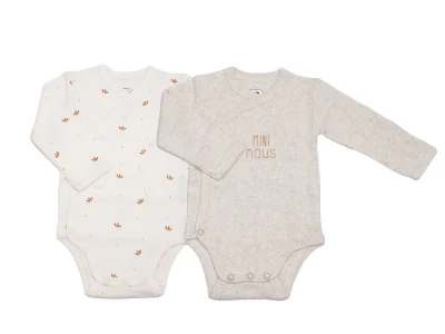 Lot de 2 bodies bébé - Mini nous