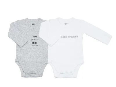 Lot de 2 bodies bébé