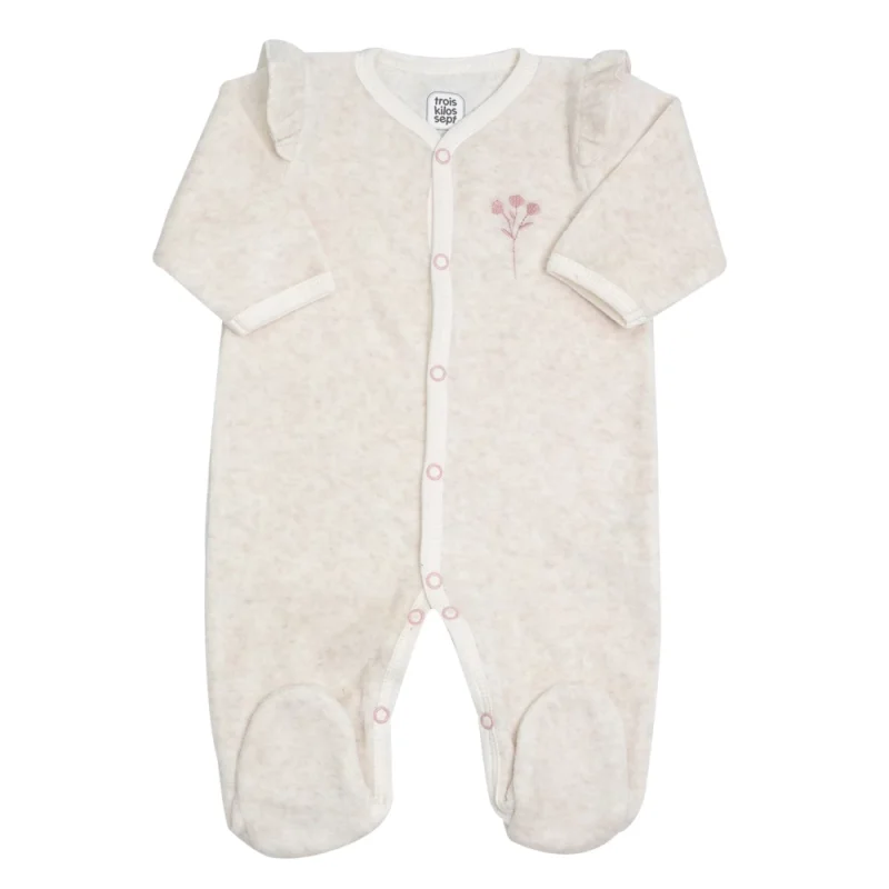 Kit naissance 6 pièces fille - Motif floral